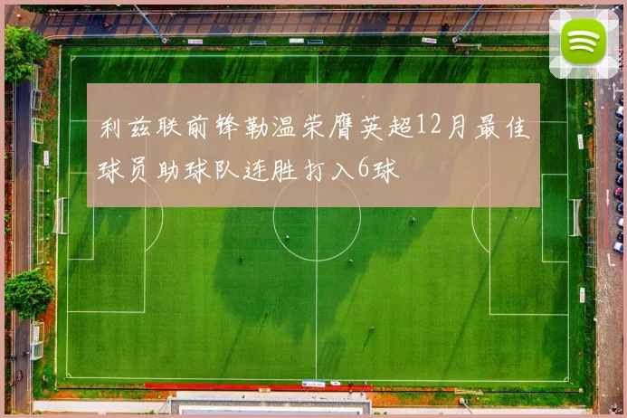 利兹联前锋勒温荣膺英超12月最佳球员助球队连胜打入6球